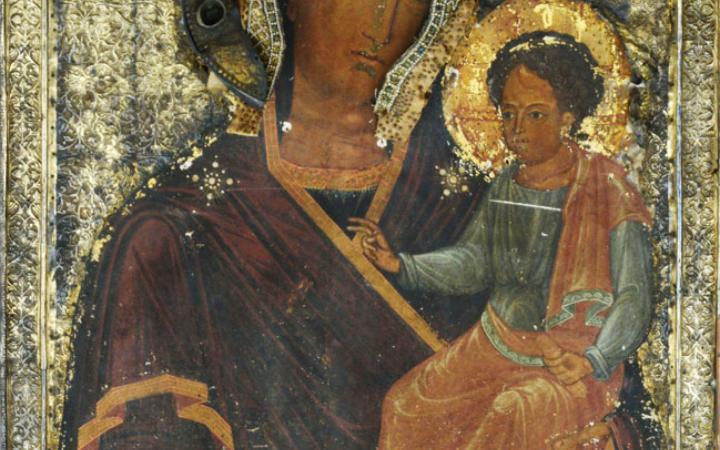 Богородица Седмиезерная до реставрации (Одигитрия)