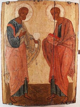 The apostles Peter and Paul. XV century.